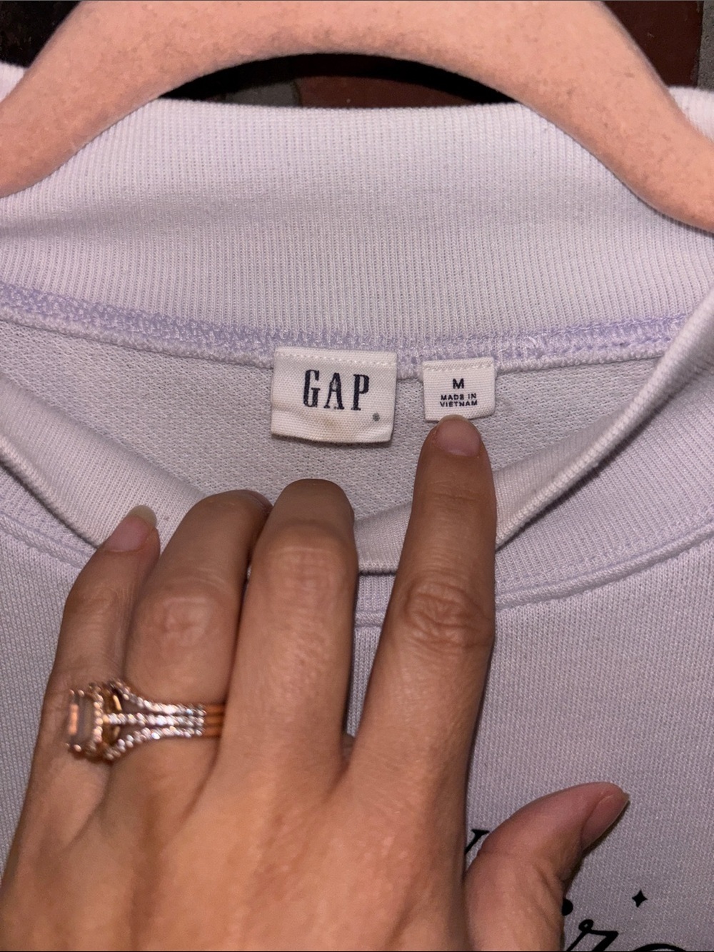 Gap “In My Granny Era” Custom Graphic Sweatshirt Women’s Vintage-Inspired Sz Med - Picture 2 of 6